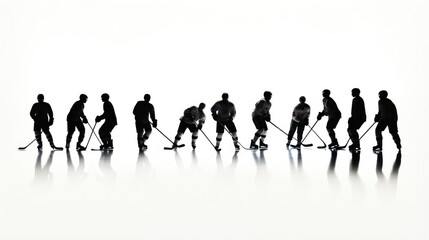 Fototapeta na wymiar design template for ice hockey sports