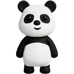 Panda 3D Cute Animals Illustrations © Yekigai Official