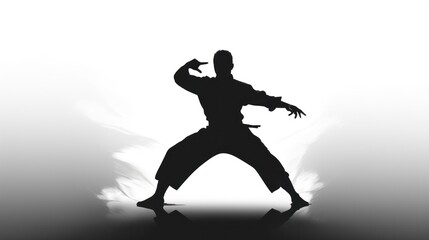 Fototapeta na wymiar Design template for martial arts master