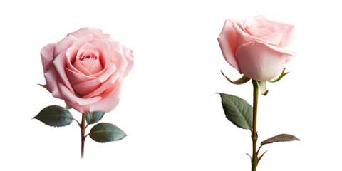 Nearby pink rose transparent background