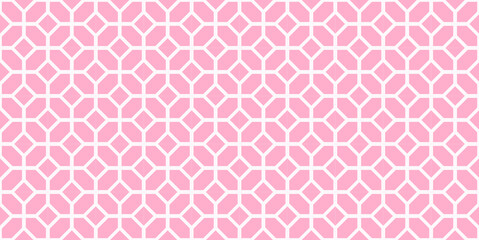 Aesthetic Pink Pattern Vector. geometric seamless background.