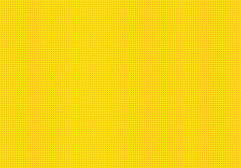 Yellow halftone background. Retro comic grain texture. Pixelated dots cartoon wallpaper. Pop art faded gradient pattern, backdrop, theme. Dotted design element.