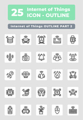 Internet of Things outline style icon style