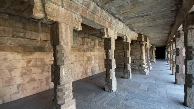 People visiting Dharasuram Temple . Airavatesvara Temple is a Hindu temple of Dravidian architecture located in Kumbakonam, Thanjavur District