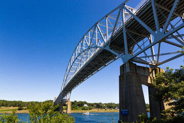 Obraz premium Sagamore Bridge, Cape Cod, MA.