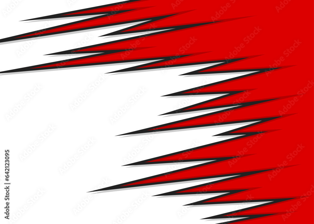 Poster abstract background with diagonal jagged spike pattern and with some copy space area