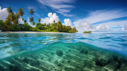 Fototapeta na wymiar Tropical paradise archipelago landscape