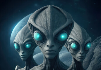 aliens with large eyes for decorating projects