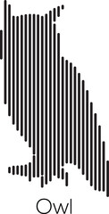 Parallel lines vector art design monochrome