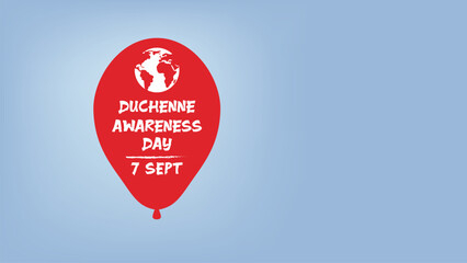 World Duchenne Awareness Day. Duchenne Muscular Dystrophy (DMD). Greeting card poster and banner