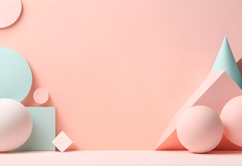 Fototapeta premium minimal pastel background vivid colors. Minimalist Pastel Wallpaper Backdrop Savvy Designers for Your Inspirations Creative Needs. Pastel Optimized Elegance. Captivating, Generative AI illustration
