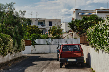 car parked on the street