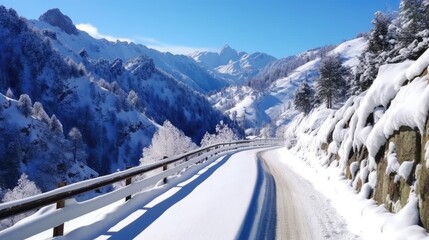 Icy Adventures: Navigating Snowy Highways and Peaks