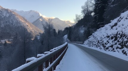 Winter Wonderland: A Drive Through Snowy Roads