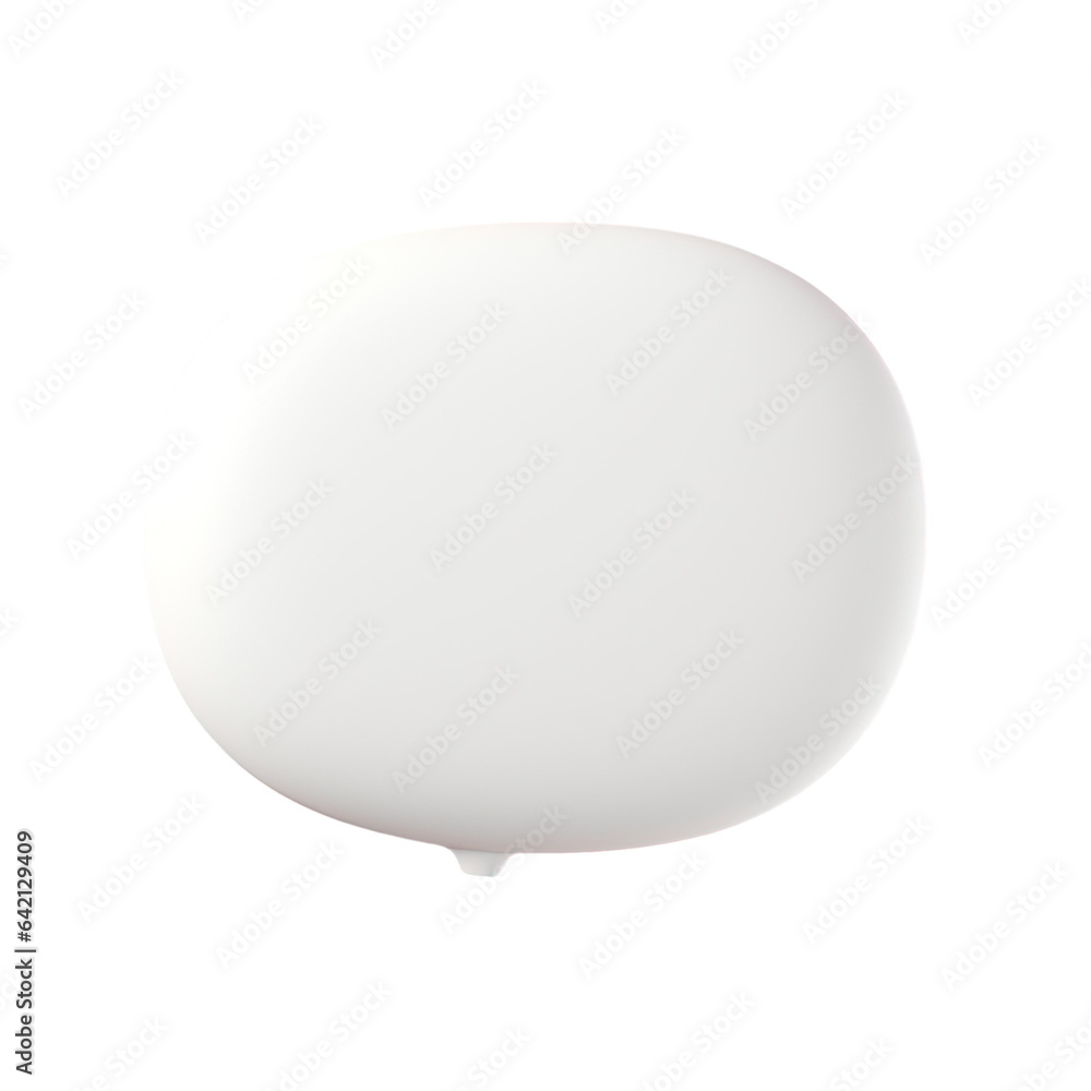 Poster speech bubble on a transparent background