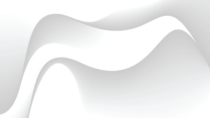 Abstract white fluid flow background with smooth line futuristic Geometric Textured intricate 3D wall Light wave White