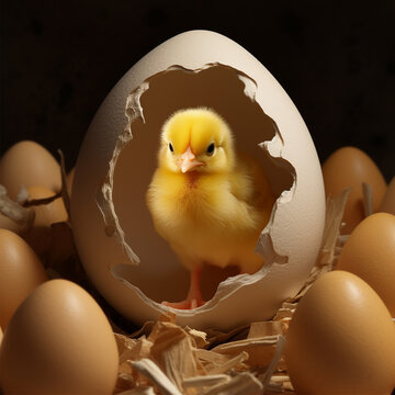 Pollito huevo Dal&iacute;