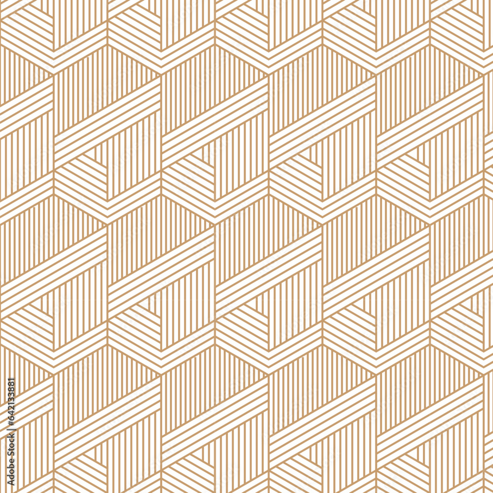 Wall mural abstract vector seamless pattern and swatches oriental line texture on white background modern simpl