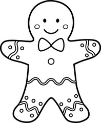 gingerbread man outline