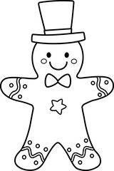 gingerbread man outline