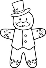 gingerbread man outline