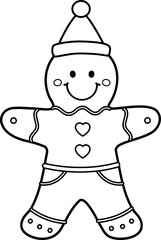 gingerbread man outline