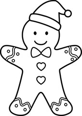 gingerbread man outline