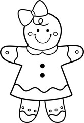 gingerbread man outline