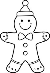 gingerbread man outline