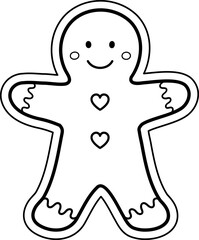 gingerbread man outline