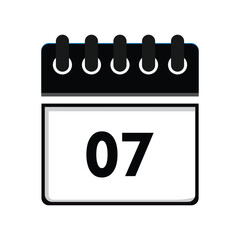 calender icon, 07 calender icon with white background