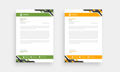 Obraz premium New style business letterhead prints ready letterhead corporate letterhead, branding official letterhead Editable Letterhead Design.