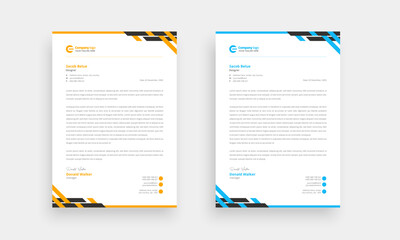 Professional A4 new style letterhead design, official letterhead and branding print ready letterhead design.