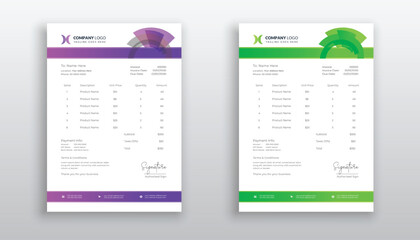 creative modern invoice template for your business
