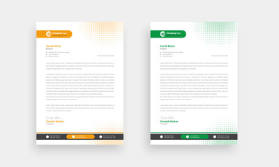 Professional new style letterhead design, official letterhead and branding print ready letterhead design.