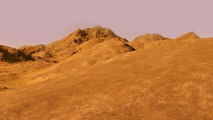 Mountains 3D illustration