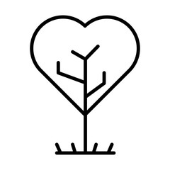 Heart Tree icon design