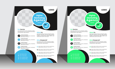 Modern business flyer layout
