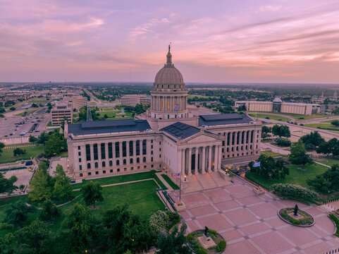 Oklahoma State Capitol at Golden Hour