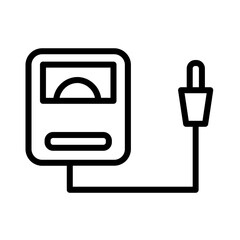 Obraz premium Electrical Tester Insulation Outline Icon