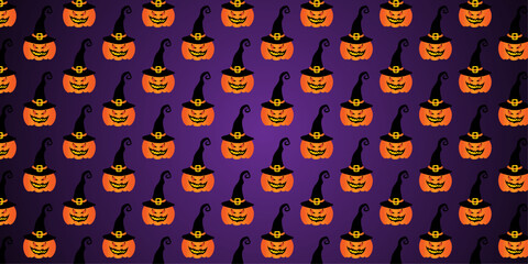 Halloween banner with holiday elements