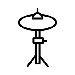 Crash Cymbal Music Outline Icon