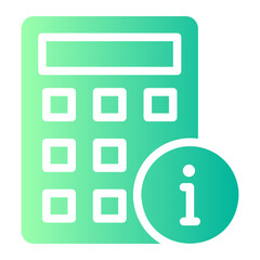 calculator gradient icon