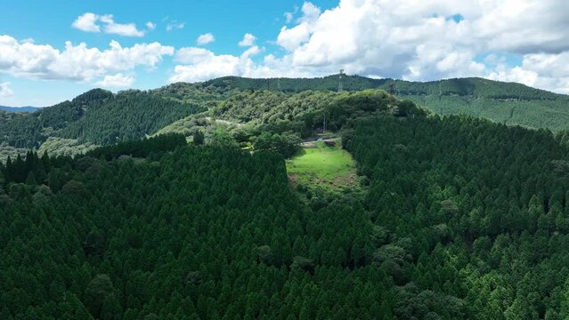 岐阜県 池田町 池田山からの眺め ドローン空撮