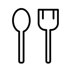 Food Fork Kitchen Outline Icon