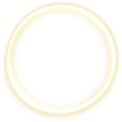 Glowing golden ring of light.