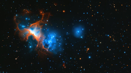 Obraz na płótnie Canvas star forming nebula in the universe