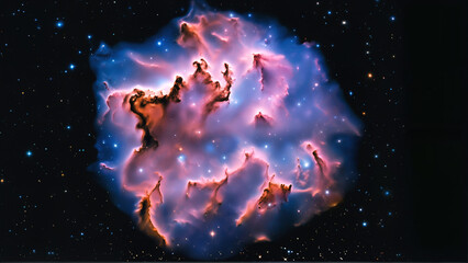 purple star dust in the universe