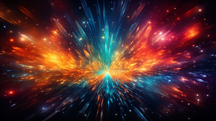 Fototapeta premium bright groovy psychedelic retro background . generative ai 