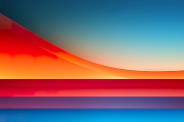 Abstract sunset gradient color striped background, minimalist abstract art background, modern art wallpaper